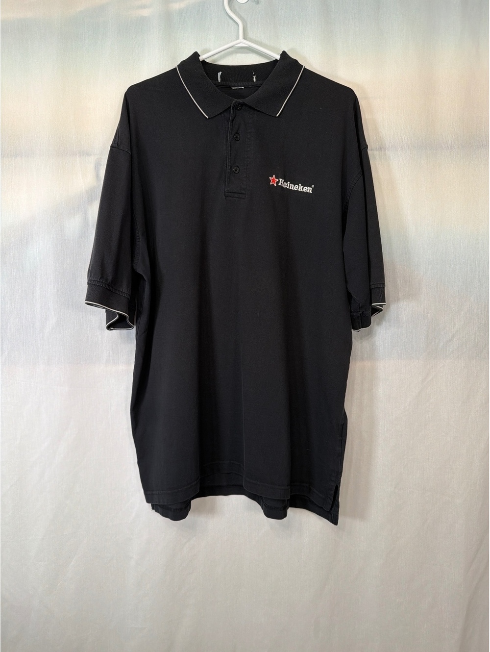 Heineken Polo Shirt Black Men's XL
